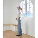 バンドカラー パフ袖 サテンブラウス | by muni:r | 詳細画像2 