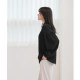 コットンストライプ シャーリングブラウス | by muni:r | 詳細画像17