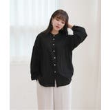 コットンストライプ シャーリングブラウス | by muni:r | 詳細画像18