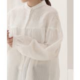 コットンストライプ シャーリングブラウス | by muni:r | 詳細画像21