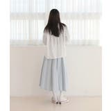 コットンストライプ シャーリングブラウス | by muni:r | 詳細画像26