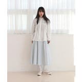 コットンストライプ シャーリングブラウス | by muni:r | 詳細画像28