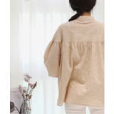 コットンストライプ シャーリングブラウス | by muni:r | 詳細画像4