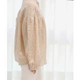 コットンストライプ シャーリングブラウス | by muni:r | 詳細画像5