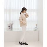 コットンストライプ シャーリングブラウス | by muni:r | 詳細画像9