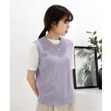 ラウンドネック ニットベスト | by muni:r | 詳細画像2 