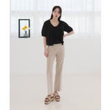 涼しい 素材 カラー スラックス | by muni:r | 詳細画像12 