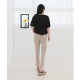 涼しい 素材 カラー スラックス | by muni:r | 詳細画像13 