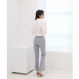 涼しい 素材 カラー スラックス | by muni:r | 詳細画像4 