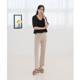 涼しい 素材 カラー スラックス | by muni:r | 詳細画像8 