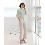 パステルカラー ハイネック チュール ブラウス | by muni:r | 詳細画像29 