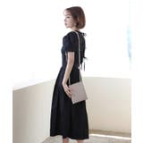 パフシャーリング リボンロングワンピース/バックポイントリボンフレアワンピース | by muni:r | 詳細画像4 