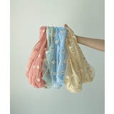 シフォン花刺繍シースルー トートバック | by muni:r | 詳細画像3