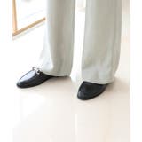 美脚パステルロングスラックス/しわ加工サテンフレアパンツ | by muni:r | 詳細画像17 