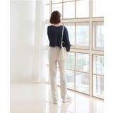 美脚パステルロングスラックス/しわ加工サテンフレアパンツ | by muni:r | 詳細画像23 