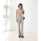 ラウンドネック スリムライン ソフトリブ 7分丈 Tシャツ | by muni:r | 詳細画像4