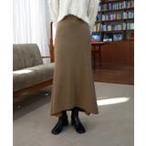 Aライン ウエストゴム ロングスカート/フレア美ライン スカート | by muni:r | 詳細画像10 