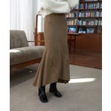 Aライン ウエストゴム ロングスカート/フレア美ライン スカート | by muni:r | 詳細画像11 