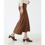 Aライン ウエストゴム ロングスカート/フレア美ライン スカート | by muni:r | 詳細画像5 