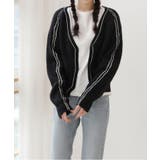 ステッチラインVネックカーディガン | by muni:r | 詳細画像3 