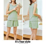 ノースリーブ パジャマ リブ素材 | candy-house  | 詳細画像3 