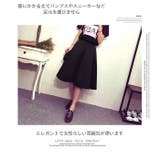 スカート フレアー ミモレ 膝丈 1772 韓国ファッション 夏 | candy-house  | 詳細画像18 