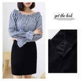 レディース スカート 厚手 ペンシル タイト シンプル ミニ 秋冬 1863 | candy-house  | 詳細画像8 