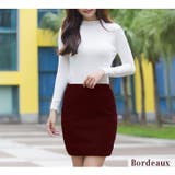 レディース スカート 厚手 ペンシル タイト シンプル ミニ 秋冬 1863 | candy-house  | 詳細画像13 