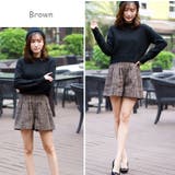 ショートパンツ チェック柄 厚手 | candy-house  | 詳細画像13 