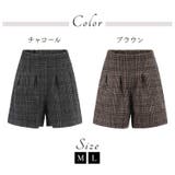 レディース ショートパンツ グレンチェック | candy-house | 詳細画像3