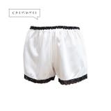 Cタイプ/ホワイト | レディース ペチパンツ サテン | candy-house 