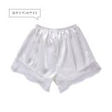 Dタイプ/ホワイト | レディース ペチパンツ サテン | candy-house 