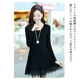 レディース ニットワンピース 長袖 | candy-house  | 詳細画像4 