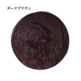 ダークブラウン | レディース ファー ベレー帽子 | candy-house 