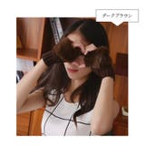 ダークブラウン | レディース 手袋 指切り | candy-house 