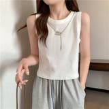 無地ホワイト | タンクトップ インナー トップス | Carpe diem