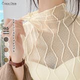 ライトベージュ | シアー ノースリーブ トップス | Carpe diem