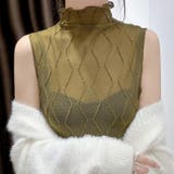 シアー ノースリーブ トップス | Carpe diem | 詳細画像7 