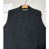 ジレ 深Vネック ニットベスト | Carpe diem | 詳細画像7 