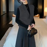 ジレ 深Vネック ニットベスト | Carpe diem | 詳細画像2 