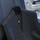 ジレ 深Vネック ニットベスト | Carpe diem | 詳細画像5 