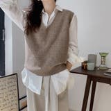 ニットベスト 秋冬 ジレ | Carpe diem | 詳細画像9