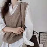 ニットベスト 秋冬 ジレ | Carpe diem | 詳細画像7