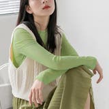 グリーン | シアートップス シアーインナー クールネック | Carpe diem