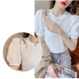 半袖ブラウス トップス 飾り付き | Carpe diem | 詳細画像12 