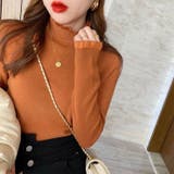 フリル襟 ニットトップス ハイネック | Carpe diem | 詳細画像10 