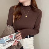 フリル襟 ニットトップス ハイネック | Carpe diem | 詳細画像11 