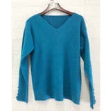 リブニットトップス vネックニット カットソー | Carpe diem | 詳細画像14 