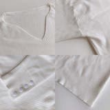 リブニットトップス vネックニット カットソー | Carpe diem | 詳細画像18 