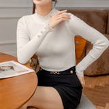 ニットトップス ハイネック メロウフリル | Carpe diem | 詳細画像2 